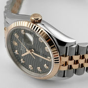 Rolex Datejust 126231 Rose Gold Stainless Steel Slate Motif Diamond Dial (2023)