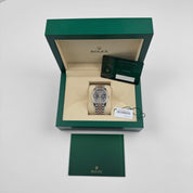Rolex Datejust 126281RBR Rose Gold Stainless Steel Slate Diamond Dial Diamond Bezel (2023)