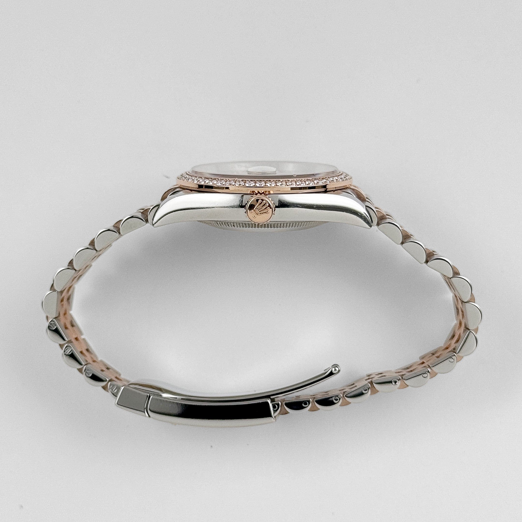 Rolex Datejust 126281RBR Rose Gold Stainless Steel Slate Diamond Dial Diamond Bezel (2023)