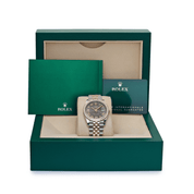 Rolex Datejust 126281RBR Rose Gold Stainless Steel Slate Diamond Dial Diamond Bezel Jubilee (2025)