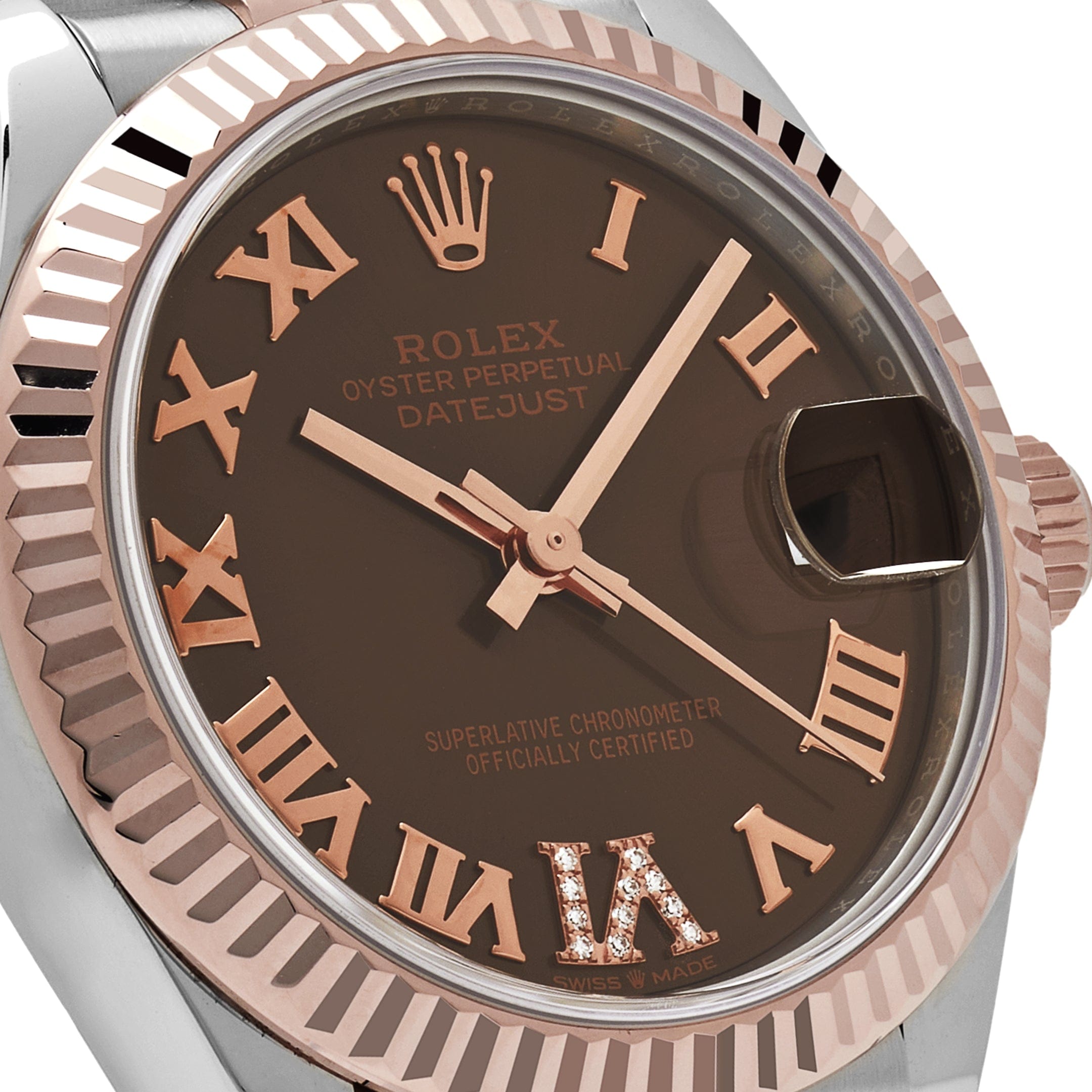 Rolex Datejust 278271 Rose Gold Stainless Steel Roman Chocolate Dial Jubilee (2021)