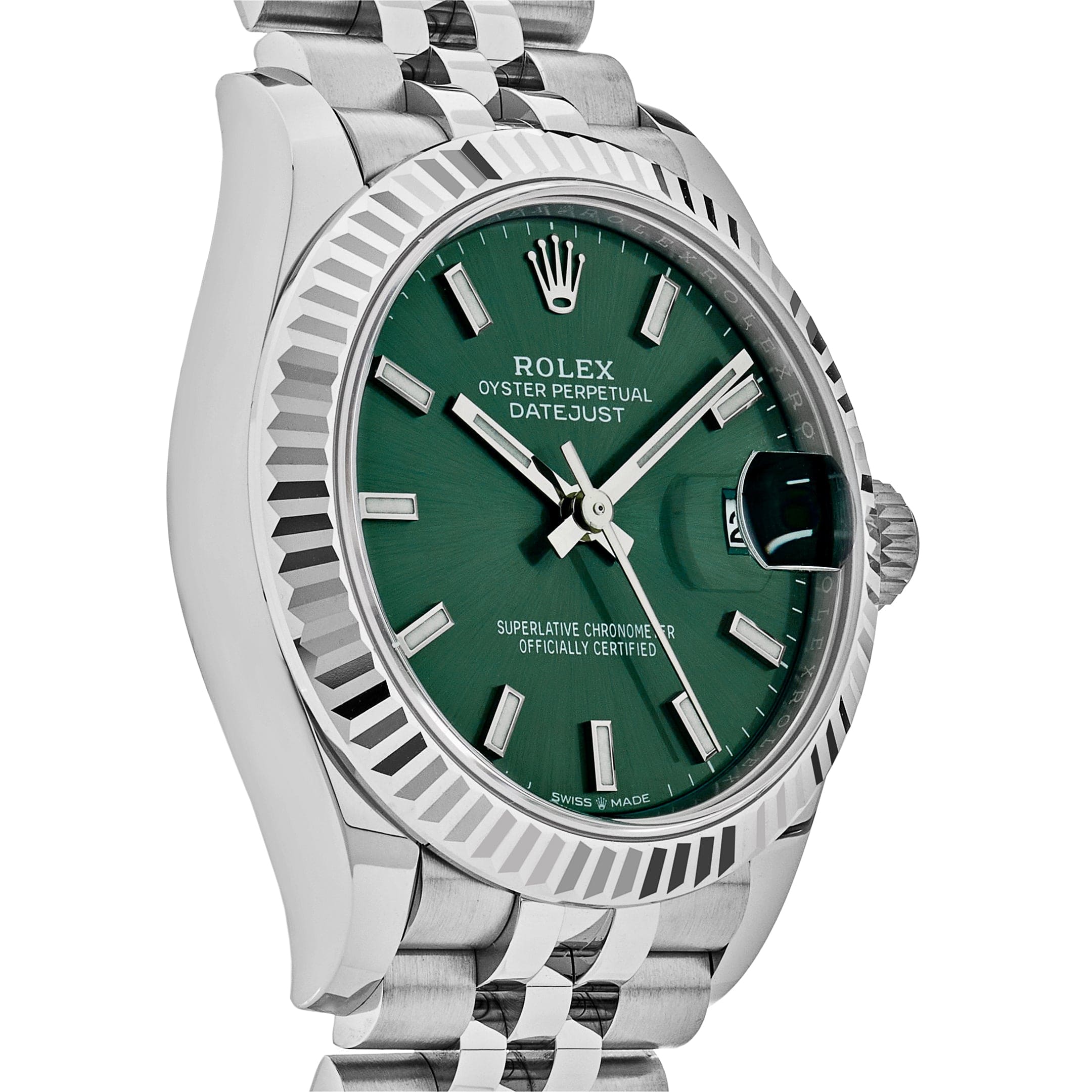 Luxury Watch Rolex Datejust 31 Ladies'  Stainless Steel Mint Green Dial Jubilee  278274 Wrist Aficionado