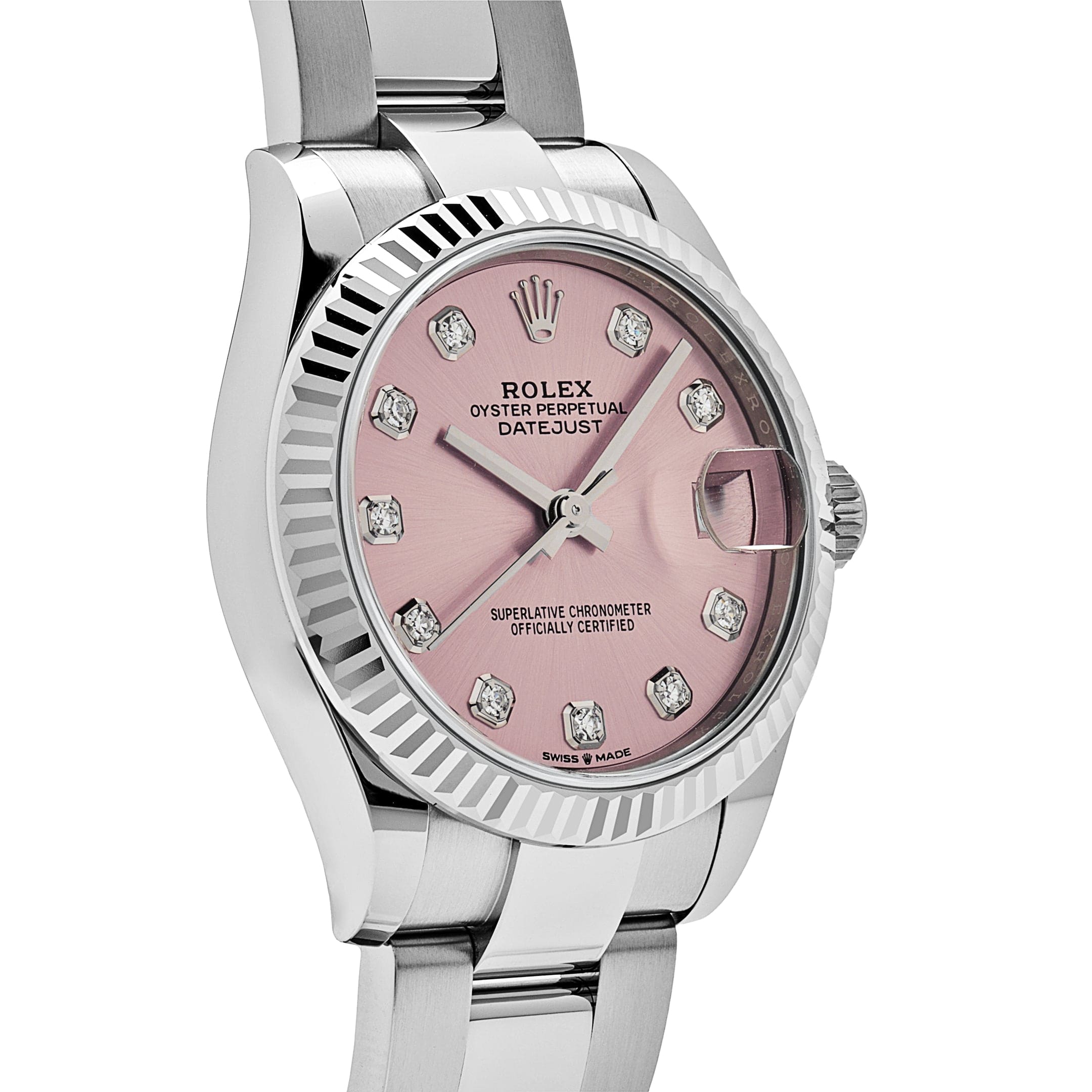 Rolex Datejust 278274 Stainless Steel Pink Diamond Dial