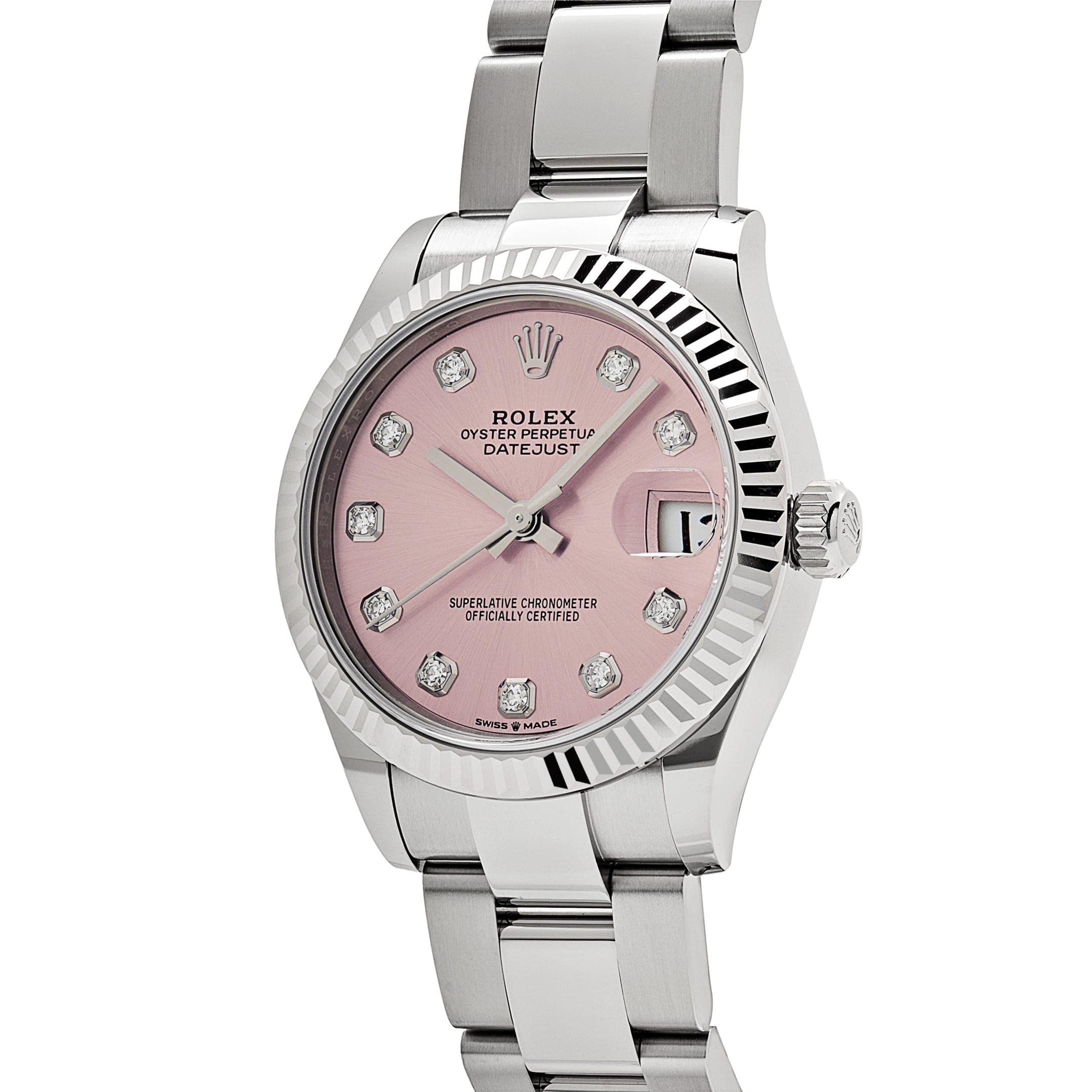 Rolex Datejust 278274 Stainless Steel Pink Diamond Dial