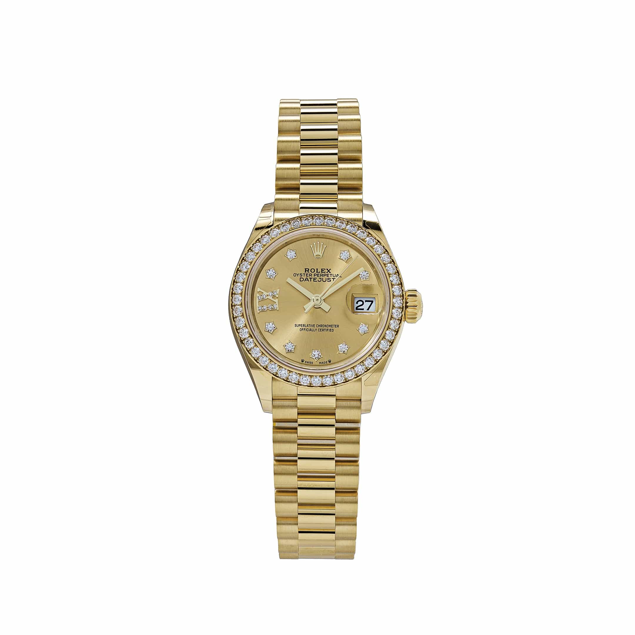 Rolex Datejust 279138RBR Yellow Gold  Champagne Diamond Dial President (2022)