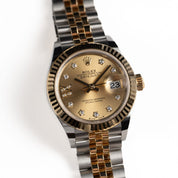 Rolex Datejust 28 279173 'Ladies' Stainless Steel Yellow Gold Champagne Diamond Dial Jubilee (2026)