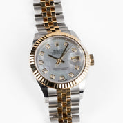 Rolex Datejust 28 279173 'Ladies' Stainless Steel Yellow Gold Mother of Pearl Diamond Dial Jubilee