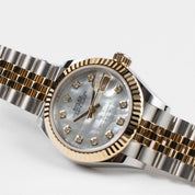 Rolex Datejust 28 279173 'Ladies' Stainless Steel Yellow Gold Mother of Pearl Diamond Dial Jubilee