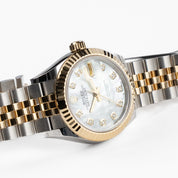 Rolex Datejust 28 279173 'Ladies' Stainless Steel Yellow Gold Mother of Pearl Diamond Dial Jubilee