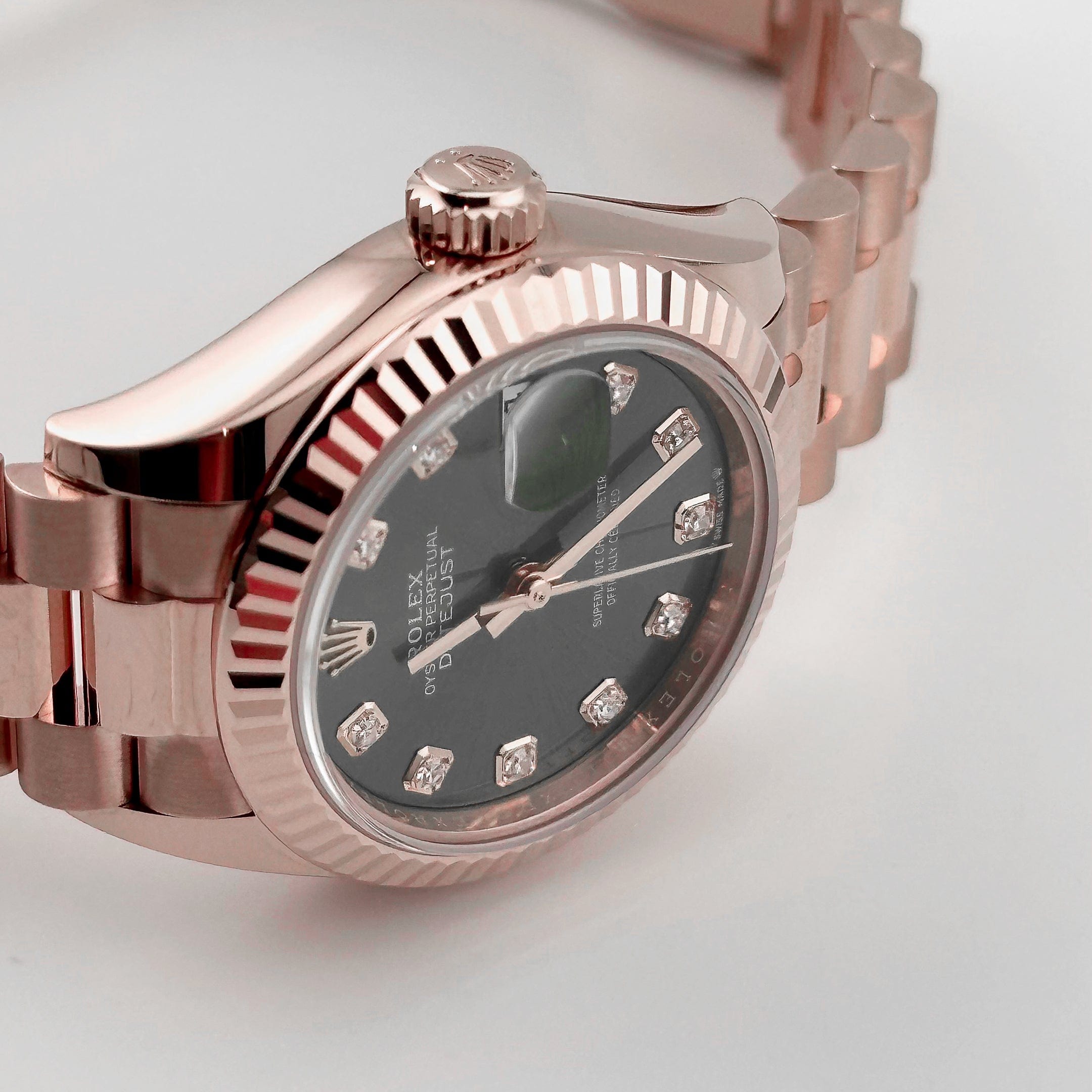 Rolex Datejust 28 279175 'Ladies' Rose Gold Olive Diamond Dial (2025)