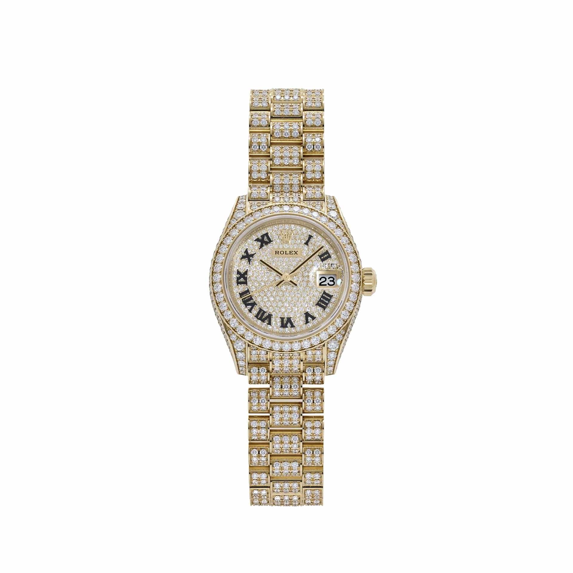 Rolex Datejust 28 279458RBR 'Ladies' Yelow Gold Diamond Set Jubilee (2021)