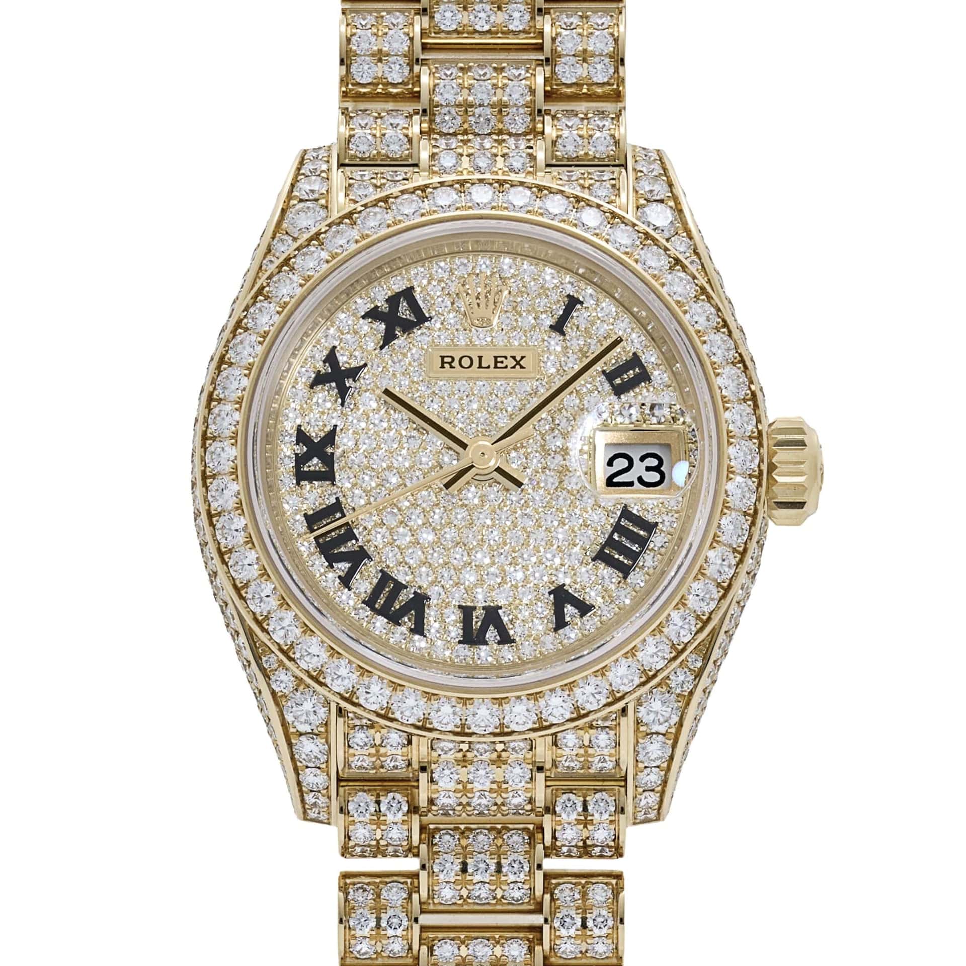 Rolex Datejust 28 279458RBR 'Ladies' Yelow Gold Diamond Set Jubilee (2021)