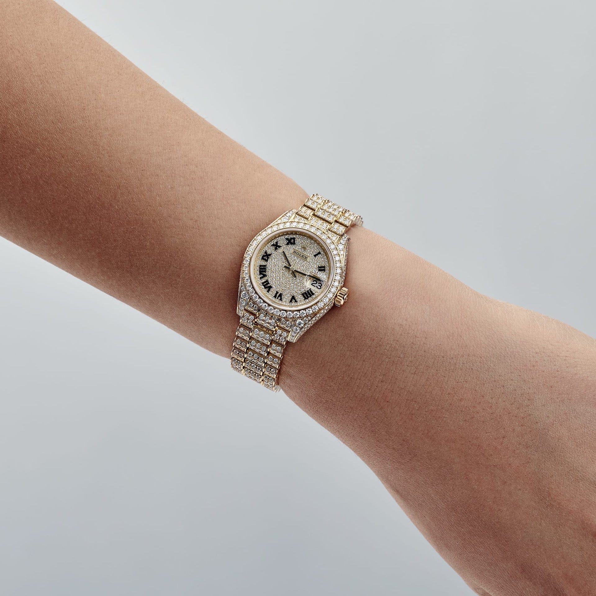Rolex Datejust 28 279458RBR 'Ladies' Yelow Gold Diamond Set Jubilee (2021)
