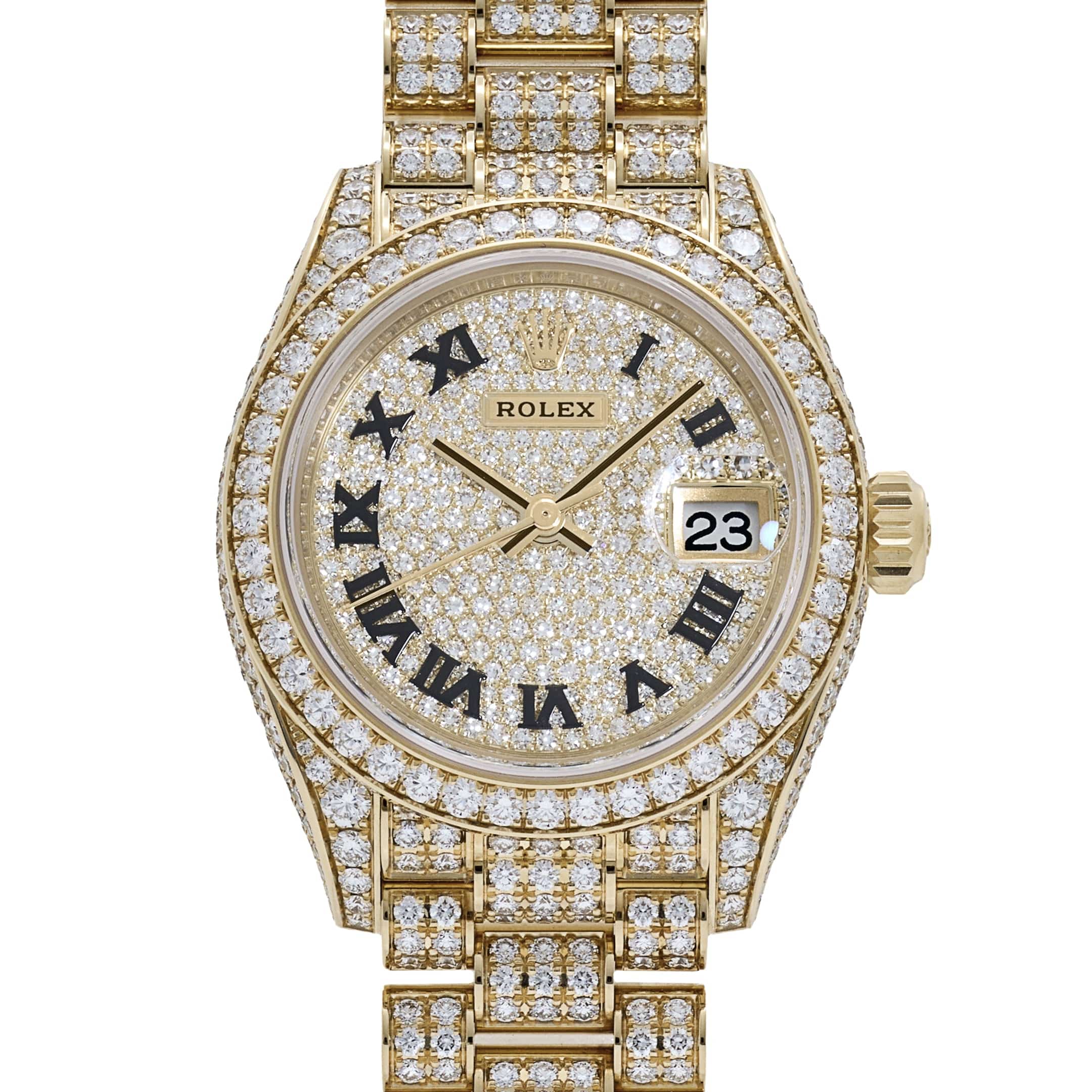 Rolex Datejust 28 279458RBR 'Ladies' Yelow Gold Diamond Set Jubilee (2021)