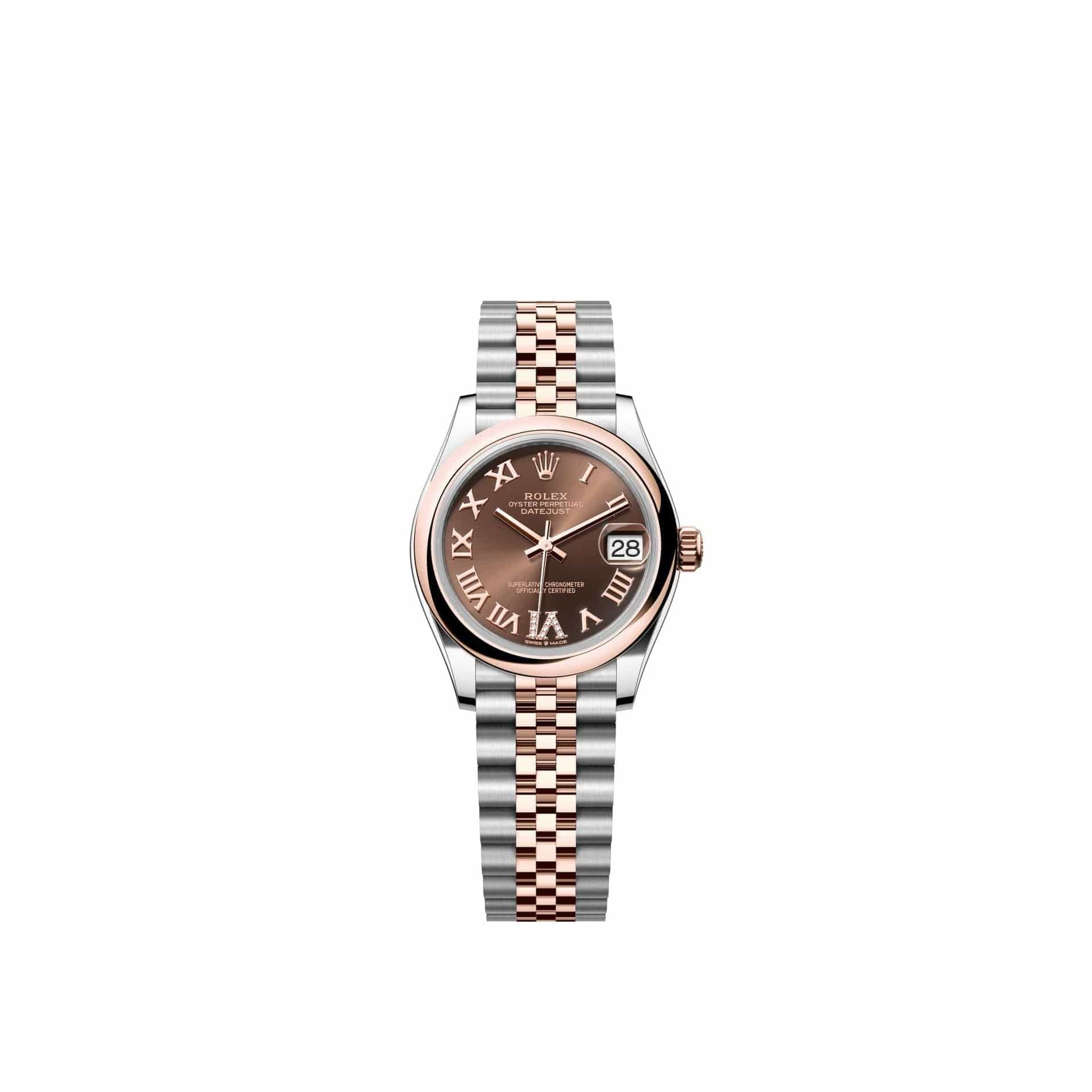 Rolex Datejust 31 278241 Rose Gold Stainless Steel Chocolate Diamond Roman Dial Jubilee (2026)