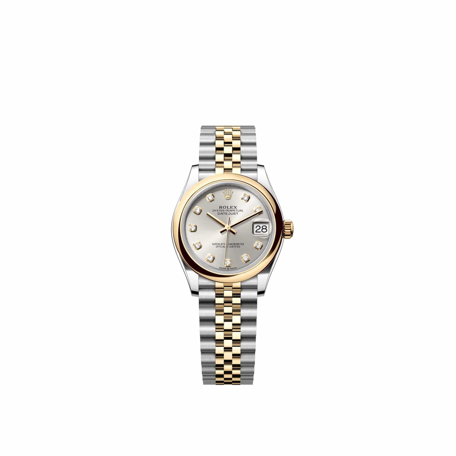 Rolex Datejust 31 278243 Yellow Gold Stainless Steel Silver Diamond Dial Jubilee (2026)