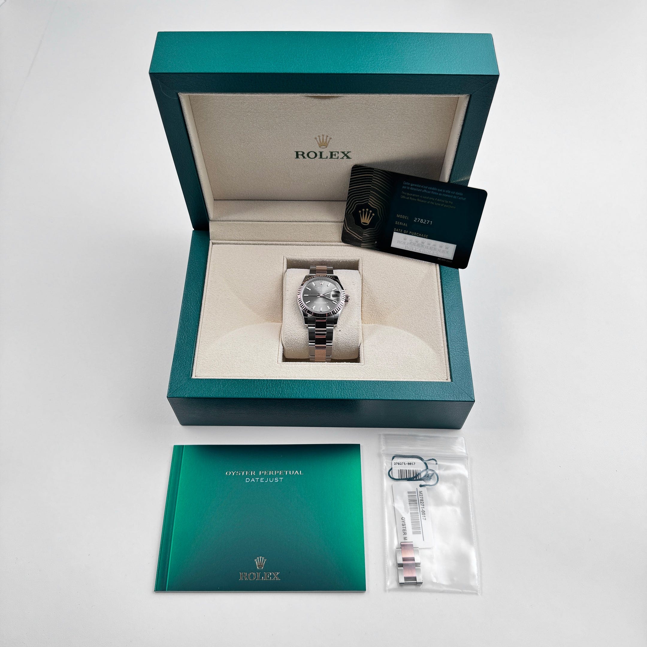 Rolex Datejust 31 278271 'Ladies' Rose Gold Stainless Steel Slate Dial Oyster (2025)