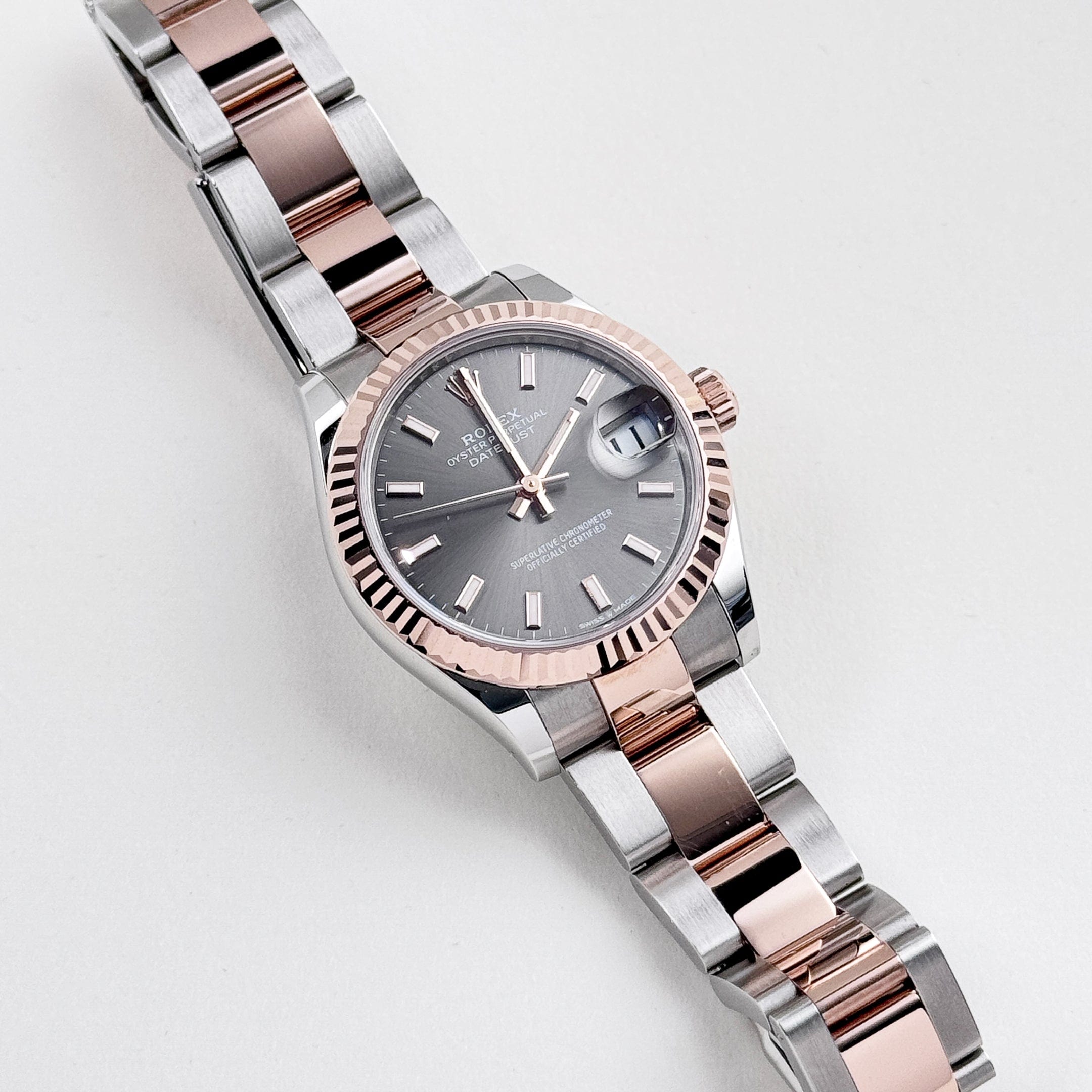 Rolex Datejust 31 278271 'Ladies' Rose Gold Stainless Steel Slate Dial Oyster (2025)