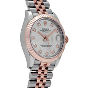Rolex Datejust 31 278271 'Ladies' Stainless Steel Rose Gold Silver Diamond Dial (2024)