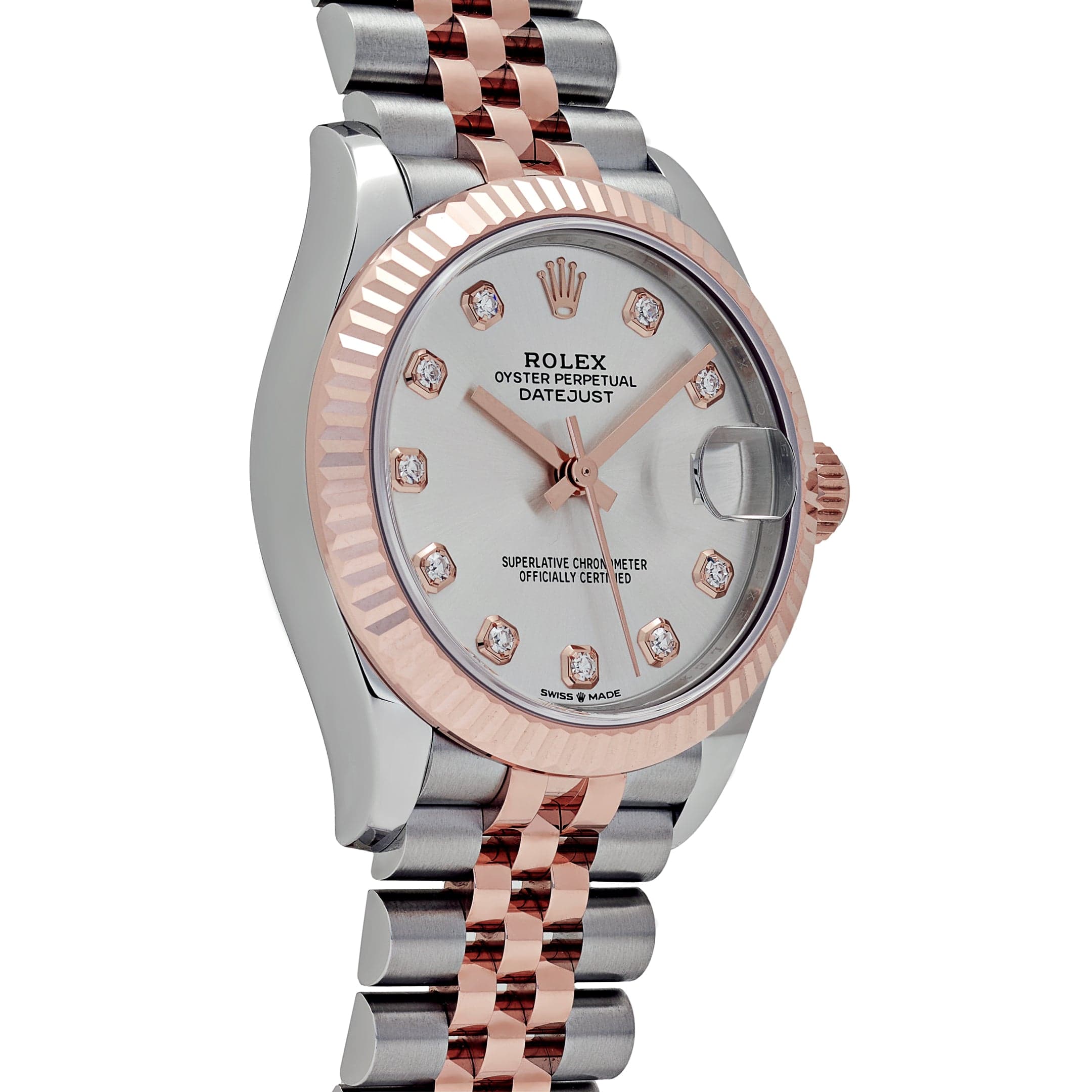 Rolex Datejust 31 278271 'Ladies' Stainless Steel Rose Gold Silver Diamond Dial (2024)