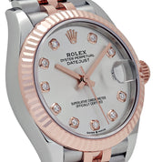 Rolex Datejust 31 278271 'Ladies' Stainless Steel Rose Gold Silver Diamond Dial (2024)