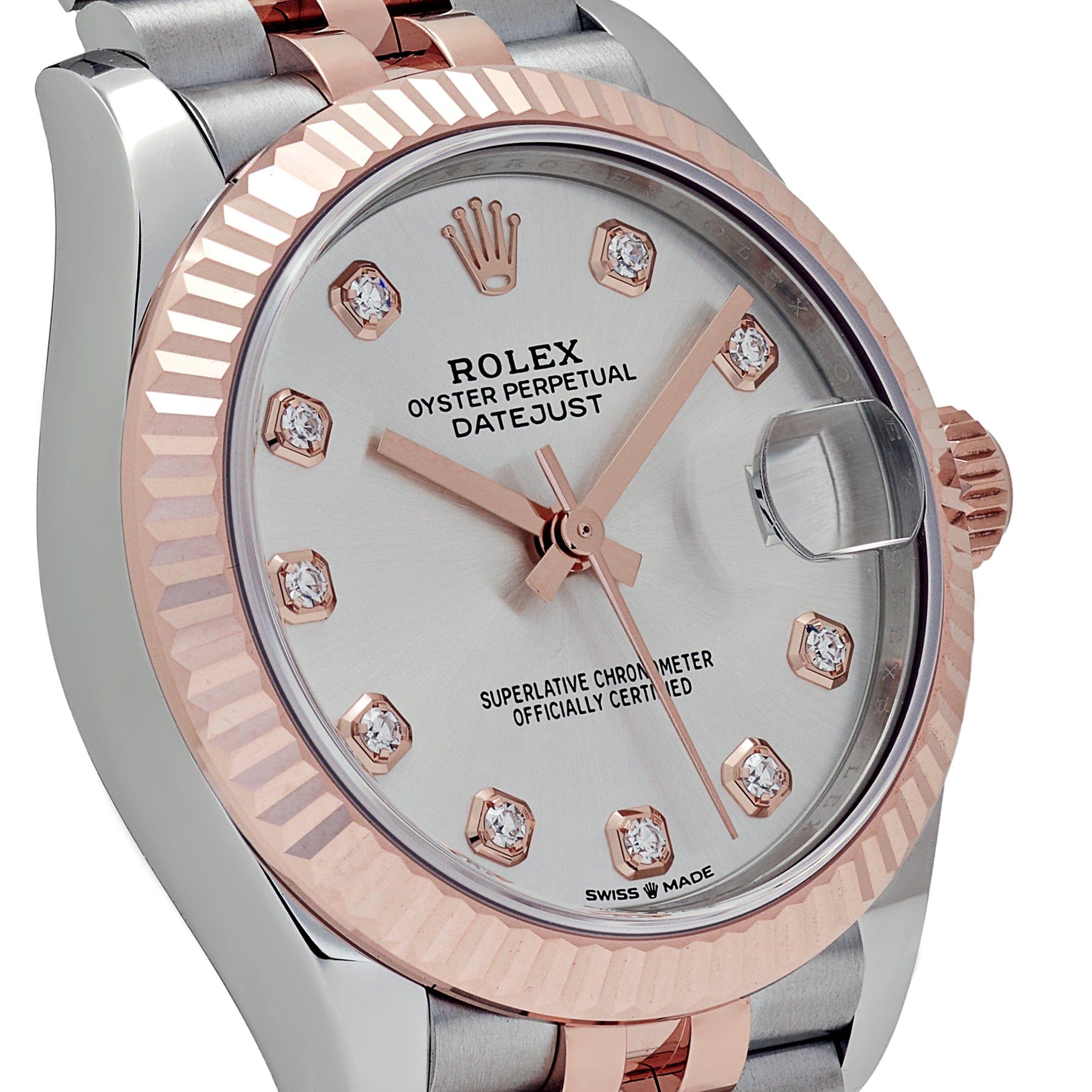 Rolex Datejust 31 278271 'Ladies' Stainless Steel Rose Gold Silver Diamond Dial (2024)
