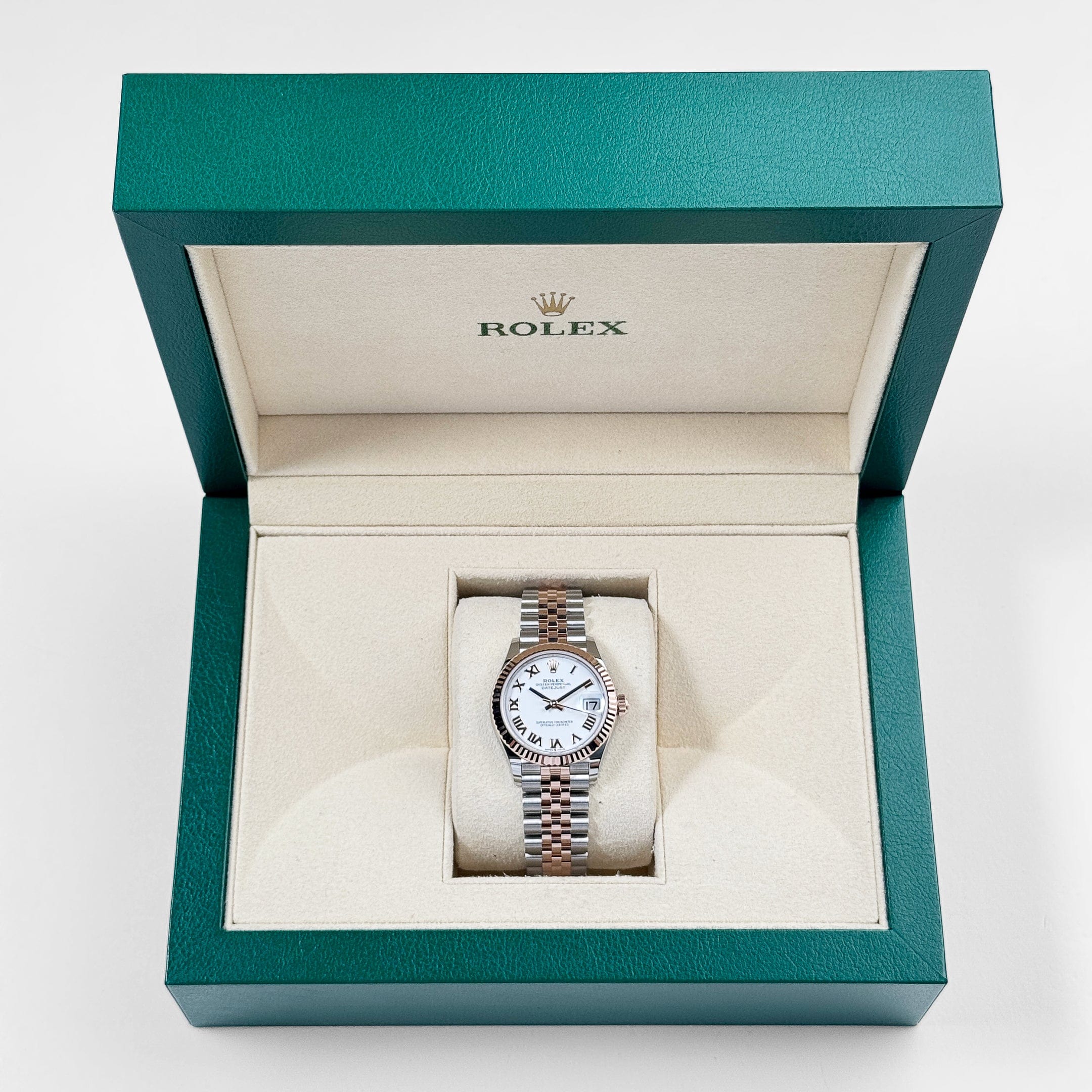 Rolex Datejust 31 278271 'Ladies' Stainless Steel Rose Gold White Roman Numerals Dial (2025)