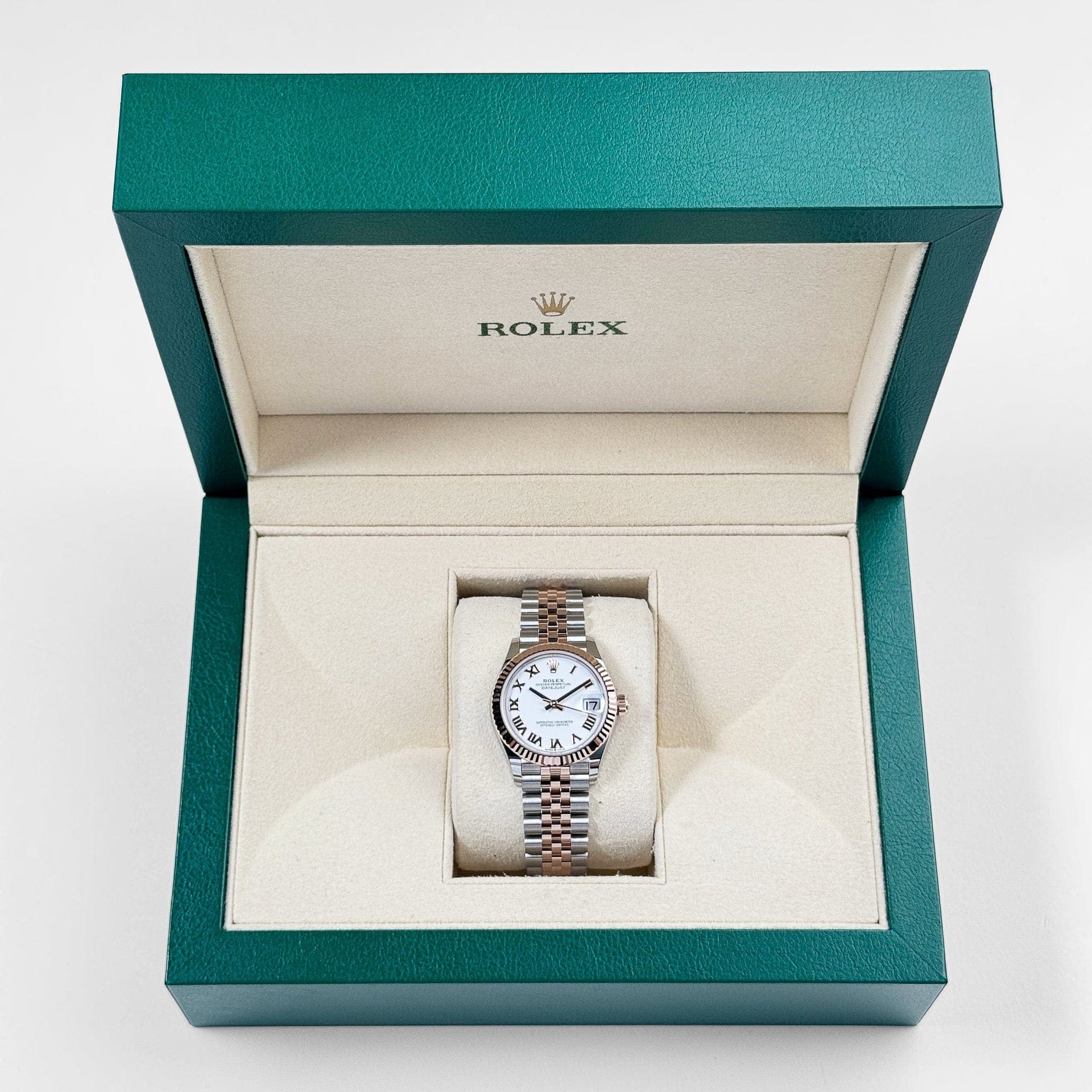 Rolex Datejust 278271 'Ladies' Stainless Steel Rose Gold White Roman Numerals Dial (2025)