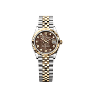 Rolex Datejust 31 278273 'Ladies' Stainless Steel Yellow Gold Black Mother of Pearl Diamond Dial Jubilee (2026)