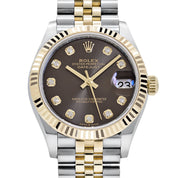 Rolex Datejust 31 278273 'Ladies' Stainless Steel Yellow Gold Dark Grey Diamond Dial Jubilee (2026)