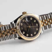 Rolex Datejust 31 278273 'Ladies' Stainless Steel Yellow Gold Dark Grey Diamond Dial Jubilee (2026)