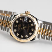 Rolex Datejust 31 278273 'Ladies' Stainless Steel Yellow Gold Dark Grey Diamond Dial Jubilee (2026)