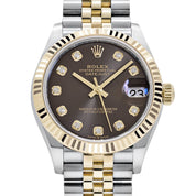 Rolex Datejust 31 278273 'Ladies' Stainless Steel Yellow Gold Dark Grey Diamond Dial Jubilee (2026)
