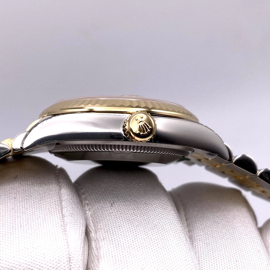 Luxury Watch Rolex Datejust 31 Yellow Gold & Stainless Steel Champagne Dial 278273 Wrist Aficionado