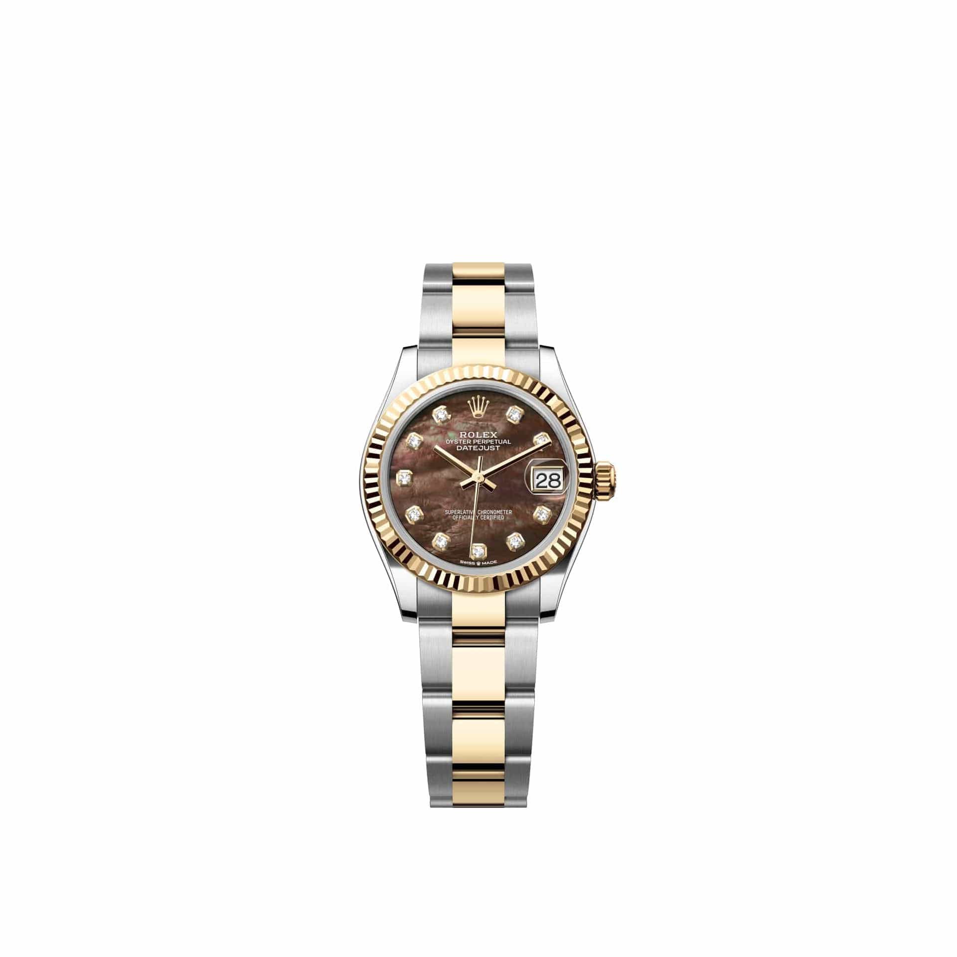 Rolex Datejust 31 278273 Yellow Gold Stainless Steel Black Mother of Pearl Diamond Dial Oyster (2026)