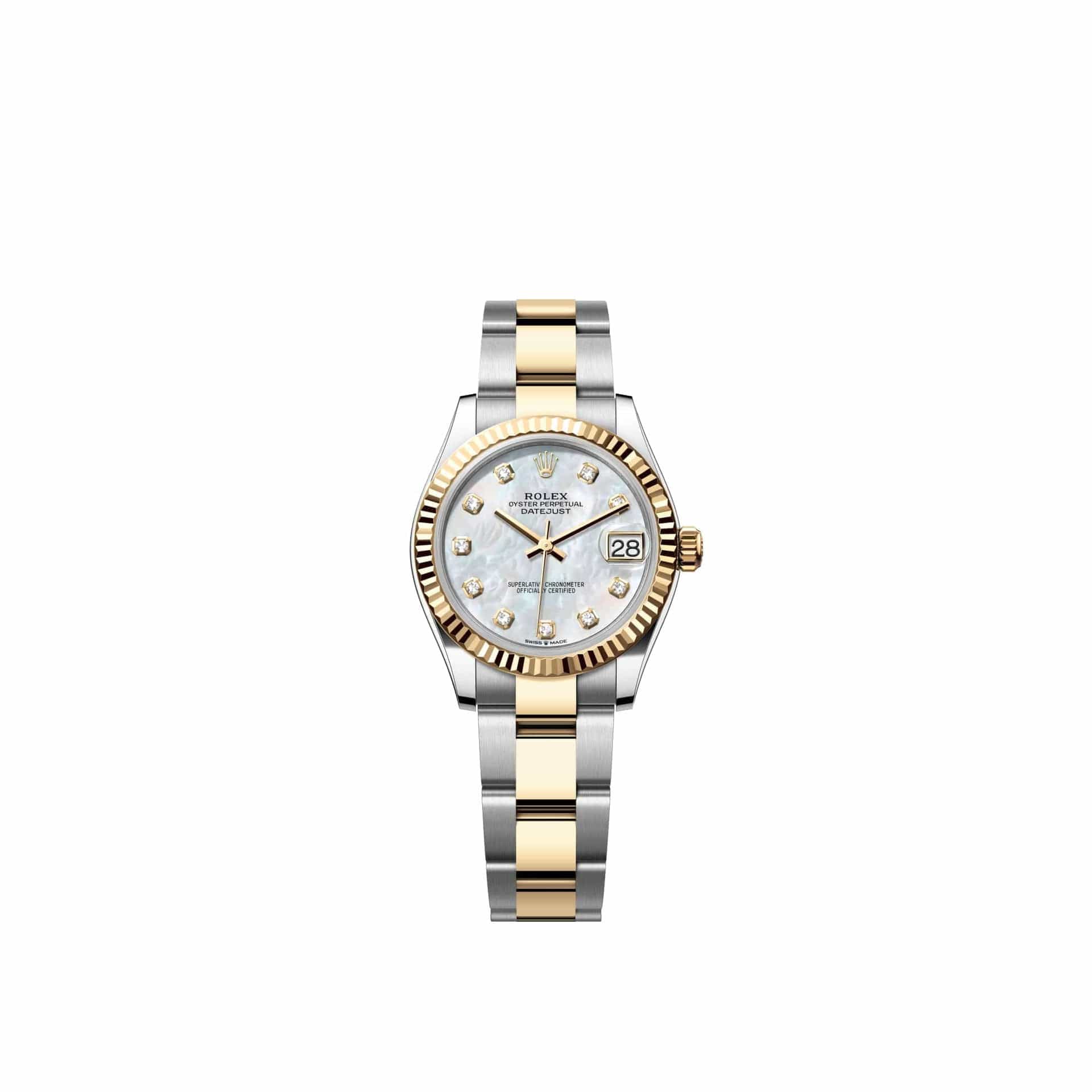 Rolex Datejust 31 278273 Yellow Gold Stainless Steel White Mother of Pearl Diamond Dial Oyster (2026)