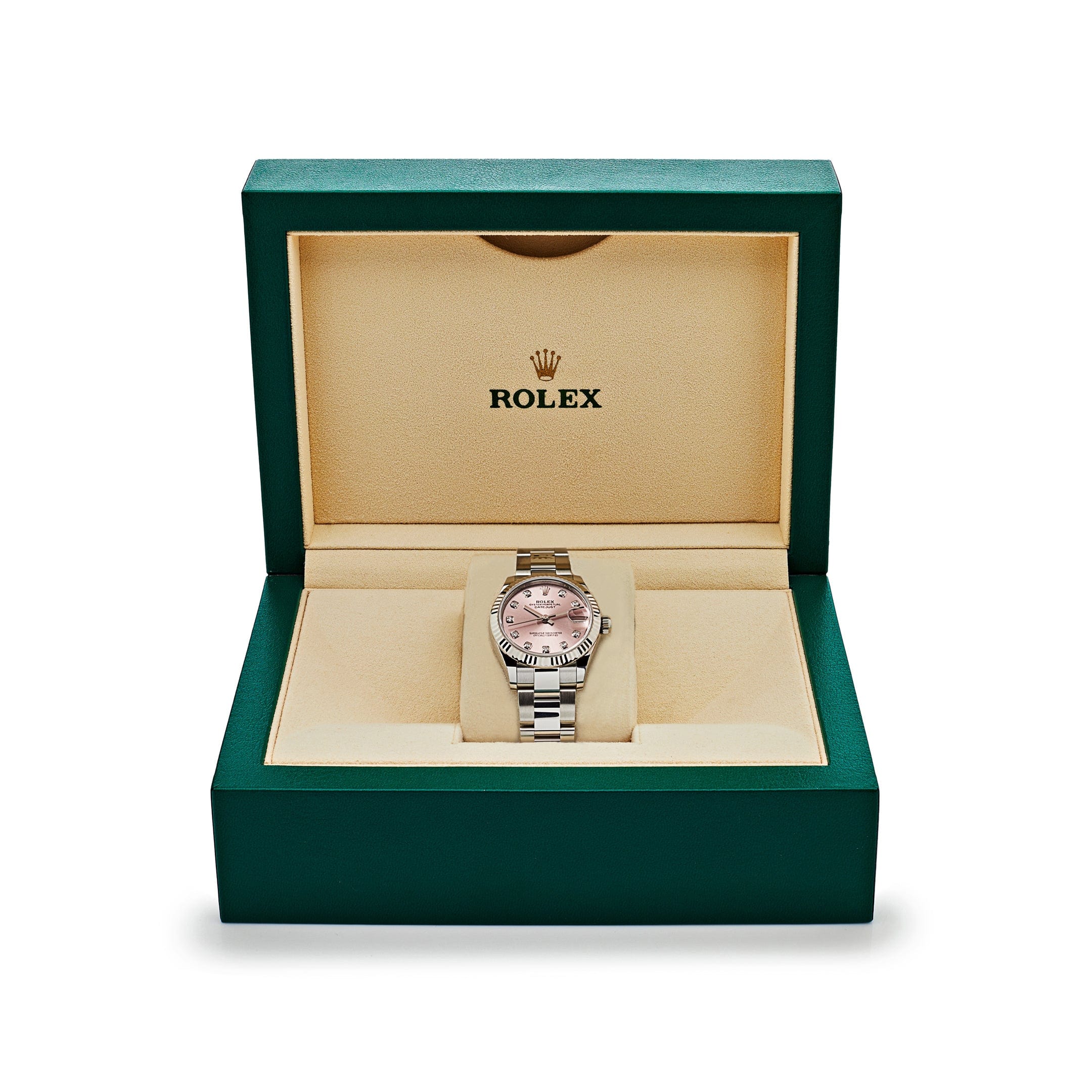 Rolex Datejust 31 278274 'Ladies' Stainless Steel Pink Diamond Dial Oyster