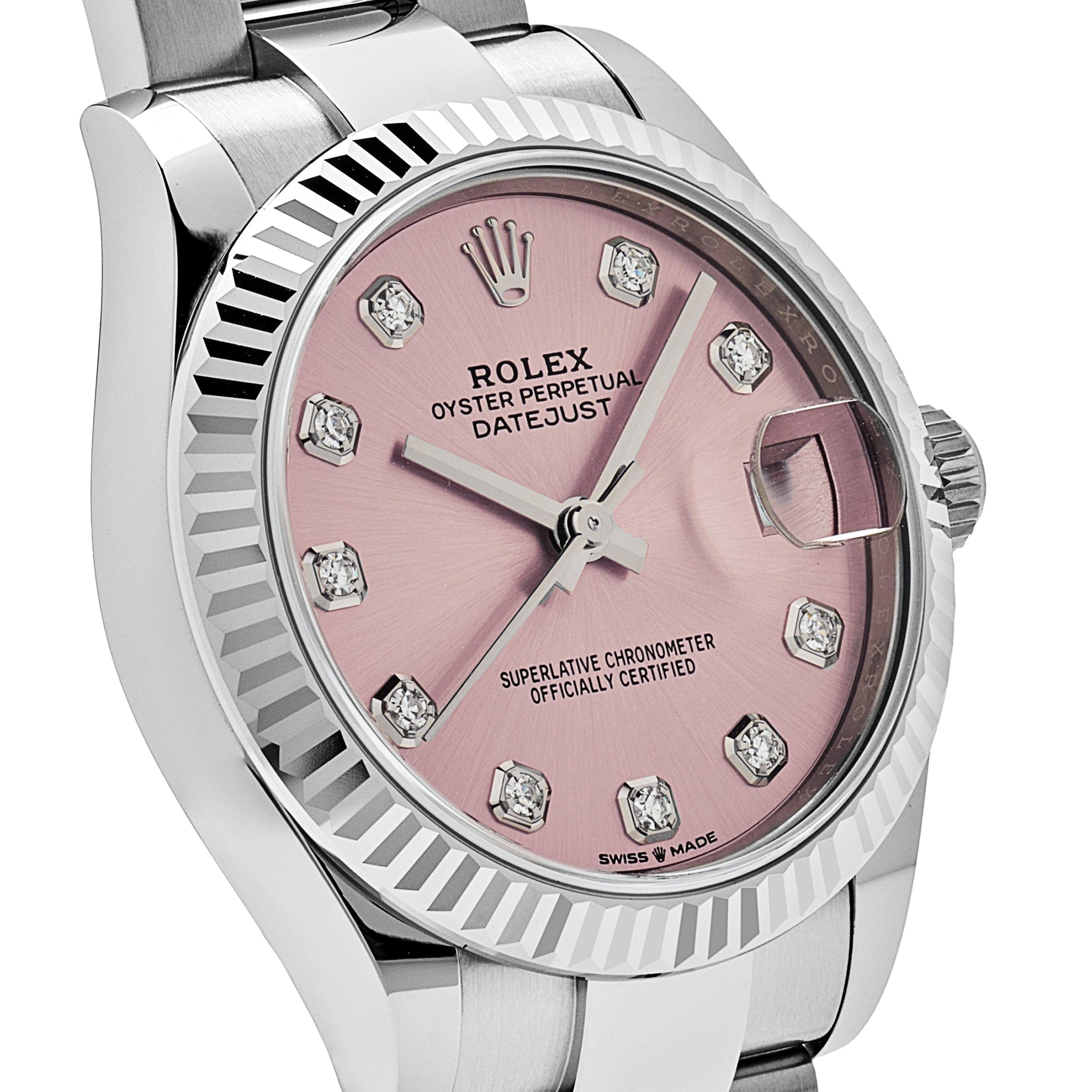 Rolex Datejust 31 278274 'Ladies' Stainless Steel Pink Diamond Dial Oyster
