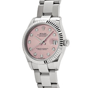 Rolex Datejust 31 278274 'Ladies' Stainless Steel Pink Diamond Dial Oyster