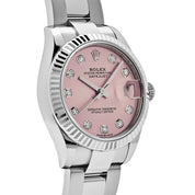 Rolex Datejust 31 278274 'Ladies' Stainless Steel Pink Diamond Dial Oyster