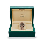 Rolex Datejust 278275 Rose Gold  Diamond Chocolate Dial President (2022)