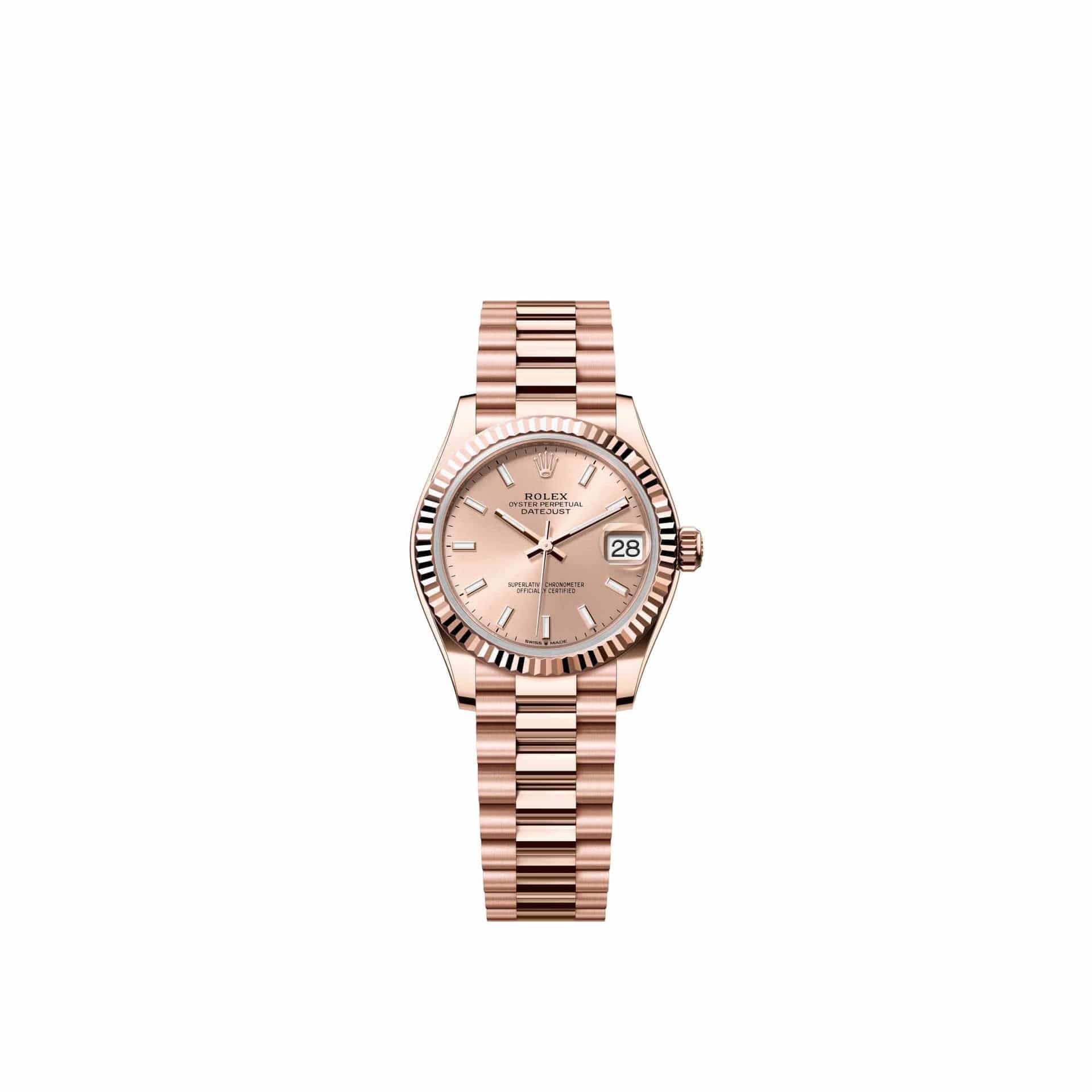 Rolex Datejust 31 278275 Rose Gold Rose Dial President (2026)