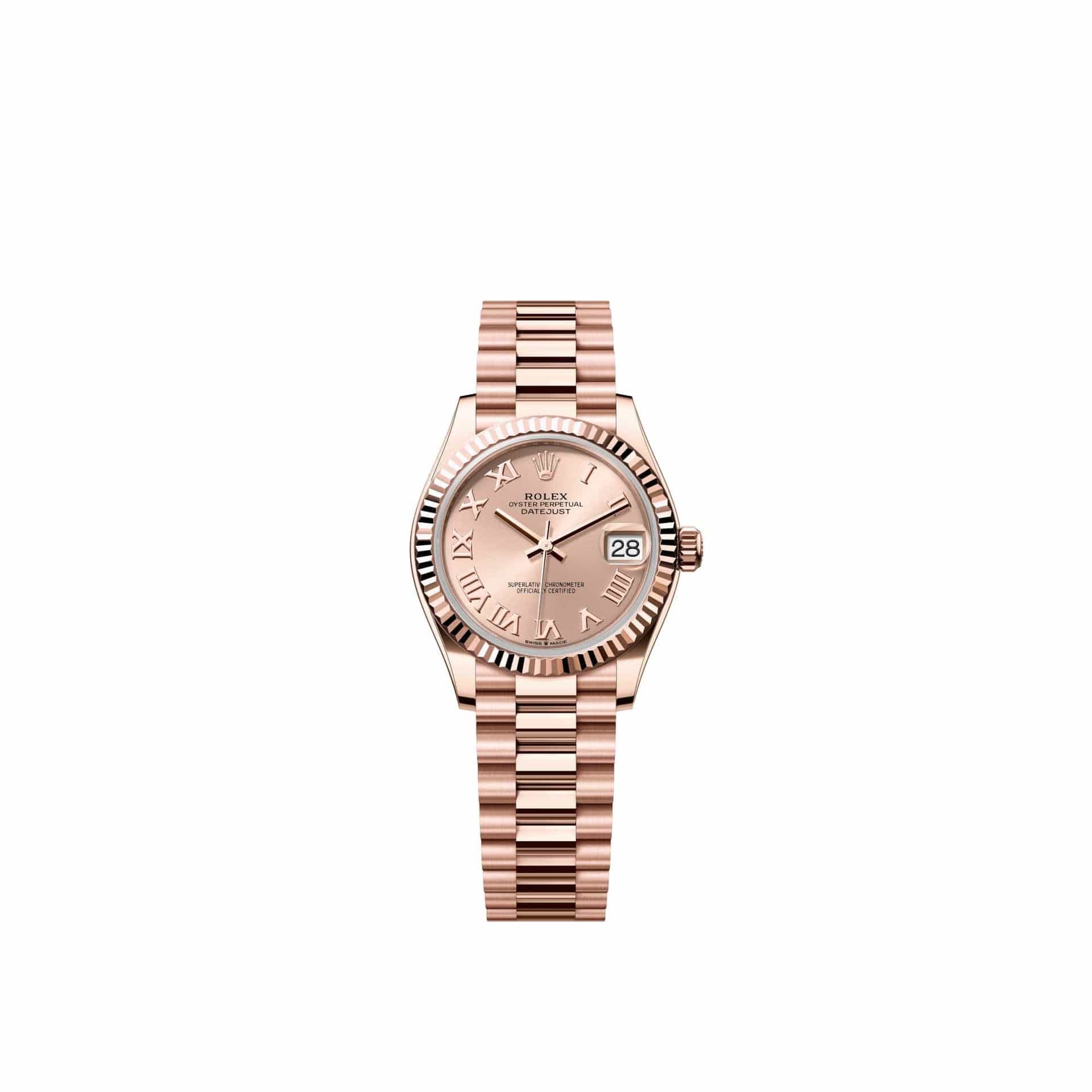Rolex Datejust 31 278275 Rose Gold Rose Roman Dial President (2026)