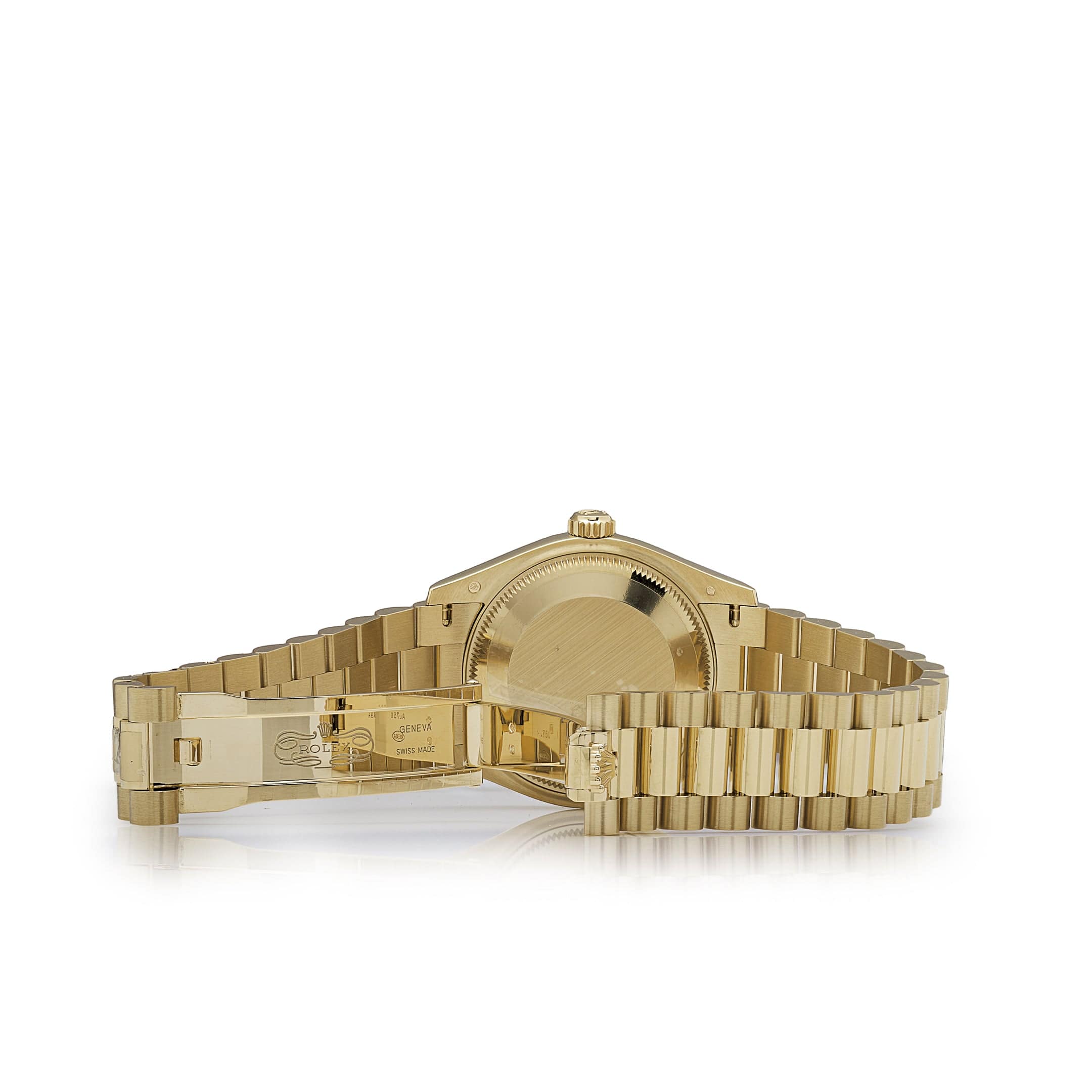 Rolex Datejust 31 278278 'Ladies' Yellow Gold Diamond Green Dial President (2023)