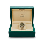 Rolex Datejust 31 278278 'Ladies' Yellow Gold Diamond Green Dial President