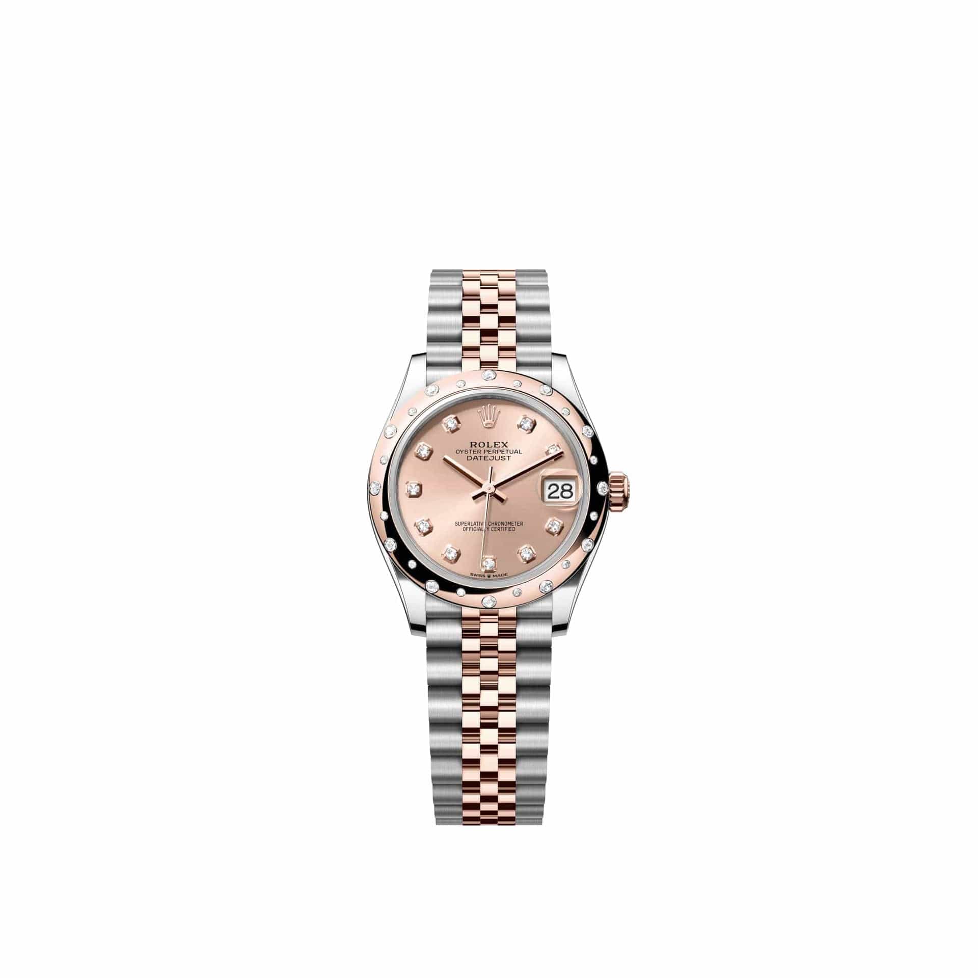 Rolex Datejust 31 278341RBR Rose Gold Stainless Steel Rose Diamond Dial Jubilee Diamond Bezel (2026)