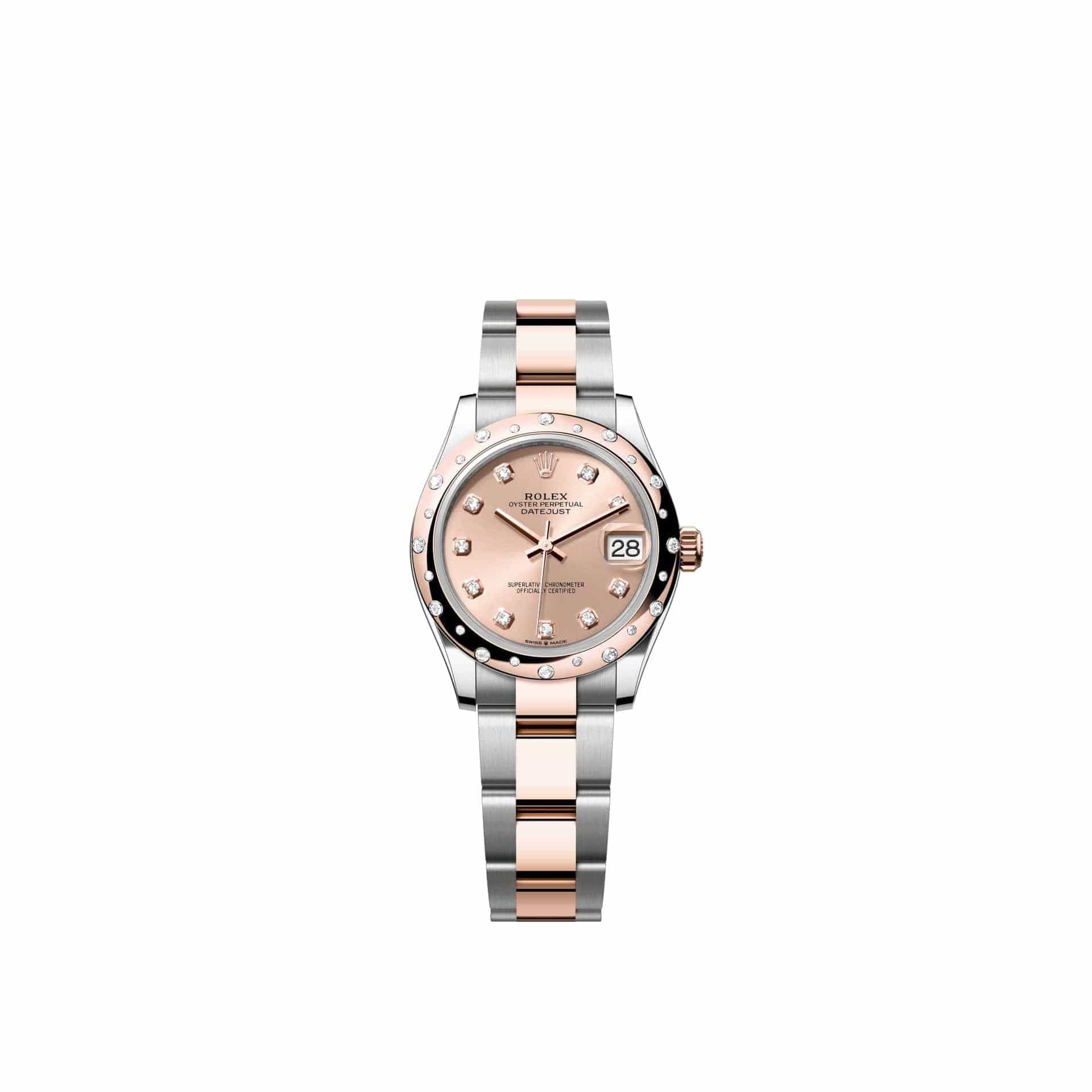 Rolex Datejust 31 278341RBR Rose Gold Stainless Steel Rose Diamond Dial Oyster Diamond Bezel (2026)