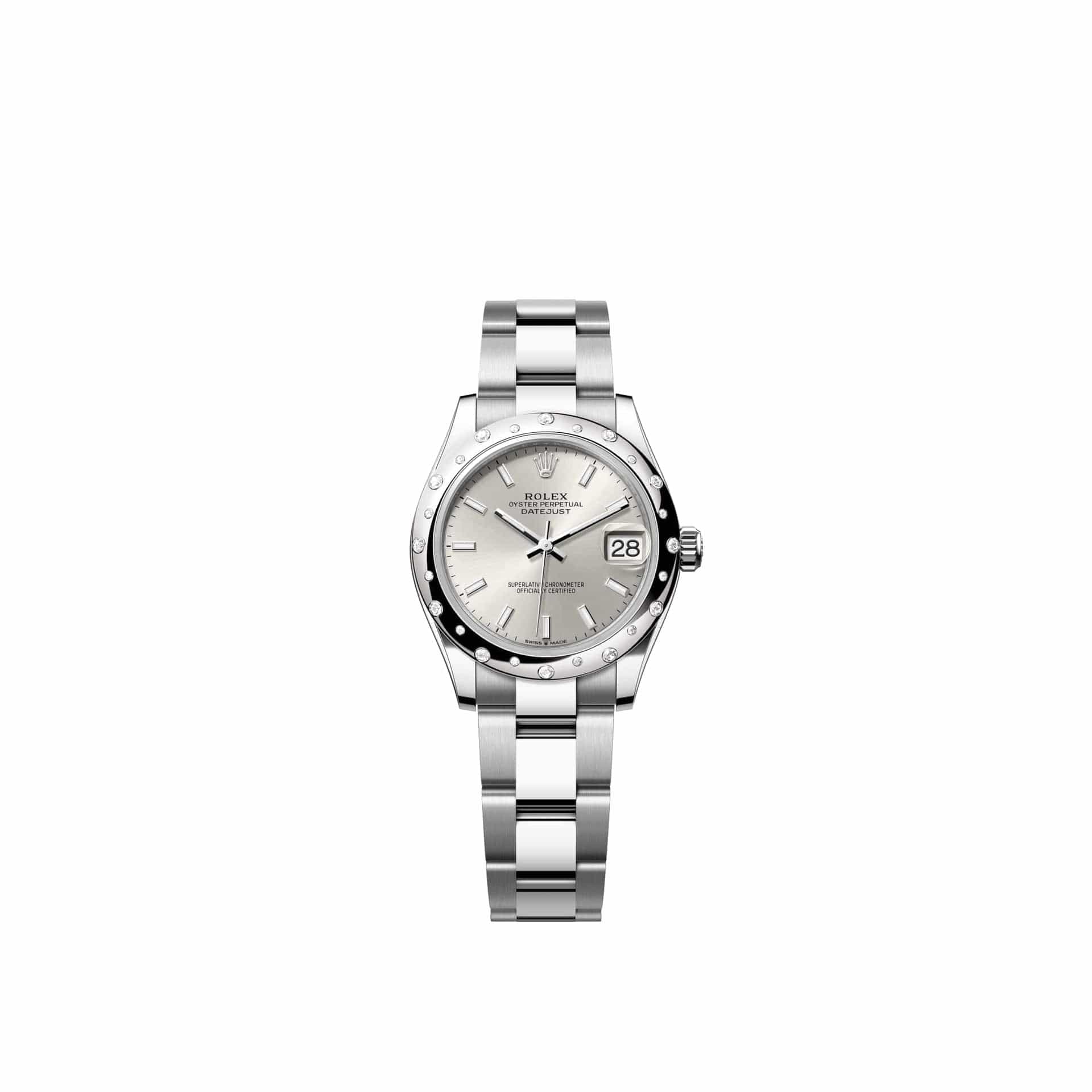 Rolex Datejust 31 278344RBR Stainless Steel Silver Dial Oyster Diamond Bezel (2026)