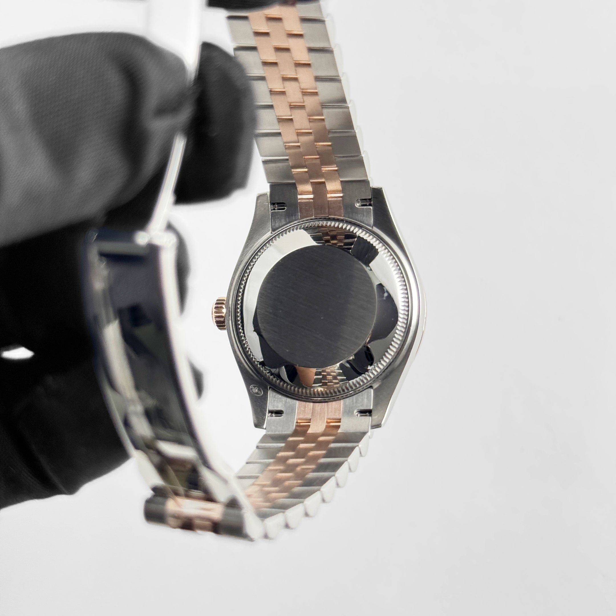 Rolex Datejust 31 278381RBR 'Ladies' Stainless Steel Rose Gold Brown Roman Numerals Diamond Dial Diamond Bezel Jubilee (2025)