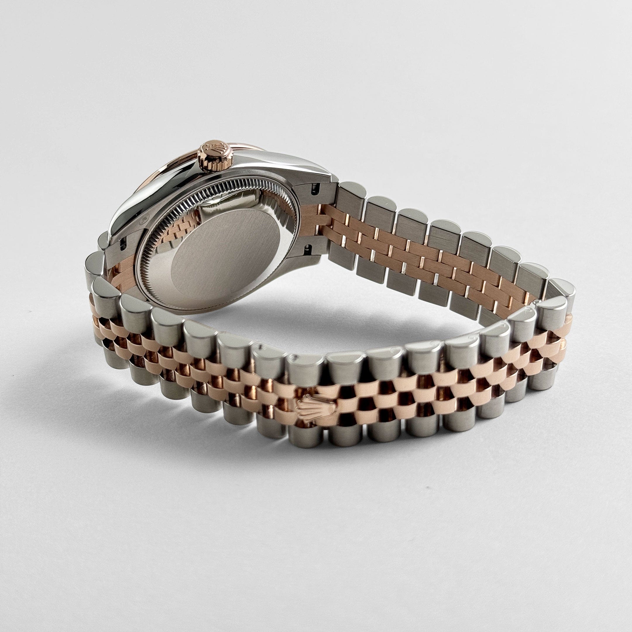 Rolex Datejust 31 278381RBR 'Ladies' Stainless Steel Rose Gold Brown Roman Numerals Diamond Dial Diamond Bezel Jubilee (2025)